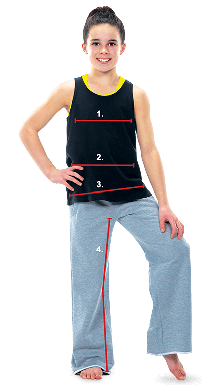 Girls' measurement guide